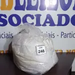 LOTE 246 - 01 SACO COM CORTINAS.  (NO ESTADO EM QUE SE ENCONTRA. SUJEITO A AVARIAS OCULTAS/VISÍVEIS.)  