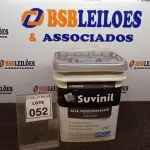 LOTE 052 - 01 BALDE DE TINTA SUVINIL INTERIORES FOSCOS 18L NA COR FOSCO BRANCO. VENCIMENTO 10/2027 (NOVO) (NO ESTADO) ATENÇÃO! FAZER A VISITAÇÃO ANTES DE ARREMATAR, NÃO SABEMOS SE FUNCIONA. LEILÃO NÃO TEM GARANTIA E NEM DEVOLUÇÃO, SUJEITO A POSSÍVEIS AVARIAS VISÍVEIS/OCULTAS E/OU AUSÊNCIA DE COMPONENTES.