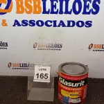 LOTE 165 - 01 LATA DE ESMALTE SINTÉTICO COM 3,6L NA COR BRILHANTE VERDE PRIMAVERA MARCA GLASURIT. (NO ESTADO) ATENÇÃO! FAZER A VISITAÇÃO ANTES DE ARREMATAR, NÃO SABEMOS SE FUNCIONA, LEILÃO NÃO TEM GARANTIA E NEM DEVOLUÇÃO, SUJEITO A POSSÍVEIS AVARIAS VISÍVEIS/OCULTAS E/OU AUSÊNCIA DE COMPONENTES.