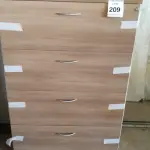 LOTE 209 - 01 ARMÁRIO COM 04 GAVETAS PARA PASTA SUSPENSA.(NO ESTADO EM QUE SE ENCONTRA. SUJEITO A AVARIAS OCULTAS/VISÍVEIS.)
