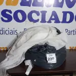 LOTE 239 -  01 SACO COM CORTINAS. (NO ESTADO EM QUE SE ENCONTRA. SUJEITO A AVARIAS OCULTAS/VISÍVEIS.)  