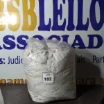 LOTE 182 -  01 SACO COM CORTINAS. (NO ESTADO EM QUE SE ENCONTRA. SUJEITO A AVARIAS OCULTAS/VISÍVEIS.)  
