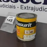 LOTE 145 - 01 LATA DE TINTA ACRÍLICA 3,6L NA COR FOSCO CAMURÇA MARCA GLASURIT. (NO ESTADO) ATENÇÃO! FAZER A VISITAÇÃO ANTES DE ARREMATAR, NÃO SABEMOS SE FUNCIONA, LEILÃO NÃO TEM GARANTIA E NEM DEVOLUÇÃO, SUJEITO A POSSÍVEIS AVARIAS VISÍVEIS/OCULTAS E/OU AUSÊNCIA DE COMPONENTES.