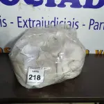 LOTE 218 -  01 SACO COM CORTINAS. (NO ESTADO EM QUE SE ENCONTRA. SUJEITO A AVARIAS OCULTAS/VISÍVEIS.)  