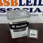 LOTE 095 - 01 BALDE DE TINTA SUVINIL INTERIORES FOSCOS 18L NA COR FOSCO BRANCO. VENCIMENTO 10/2027 (NOVO) (NO ESTADO) ATENÇÃO! FAZER A VISITAÇÃO ANTES DE ARREMATAR, NÃO SABEMOS SE FUNCIONA. LEILÃO NÃO TEM GARANTIA E NEM DEVOLUÇÃO, SUJEITO A POSSÍVEIS AVARIAS VISÍVEIS/OCULTAS E/OU AUSÊNCIA DE COMPONENTES.
