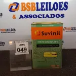 LOTE 049 - 01 LATA DE TEXTURATTO PREMIUM 26KG NA COR EFEITO GRANULADO PALHA MARCA SUVINIL. (NO ESTADO) ATENÇÃO! FAZER A VISITAÇÃO ANTES DE ARREMATAR, NÃO SABEMOS SE FUNCIONA, LEILÃO NÃO TEM GARANTIA E NEM DEVOLUÇÃO, SUJEITO A POSSÍVEIS AVARIAS VISÍVEIS/OCULTAS E/OU AUSÊNCIA DE COMPONENTES.