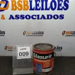 LOTE 009 - 01 LATA DE ESMALTE SINTÉTICO COM 3,6L NA COR BRILHANTE ALUMÍNIO MARCA GLASURIT. (NO ESTADO) ATENÇÃO! FAZER A VISITAÇÃO ANTES DE ARREMATAR, NÃO SABEMOS SE FUNCIONA, LEILÃO NÃO TEM GARANTIA E NEM DEVOLUÇÃO, SUJEITO A POSSÍVEIS AVARIAS VISÍVEIS/OCULTAS E/OU AUSÊNCIA DE COMPONENTES.