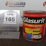 LOTE 165 - 01 LATA DE ESMALTE SINTÉTICO COM 3,6L NA COR BRILHANTE VERDE PRIMAVERA MARCA GLASURIT. (NO ESTADO) ATENÇÃO! FAZER A VISITAÇÃO ANTES DE ARREMATAR, NÃO SABEMOS SE FUNCIONA, LEILÃO NÃO TEM GARANTIA E NEM DEVOLUÇÃO, SUJEITO A POSSÍVEIS AVARIAS VISÍVEIS/OCULTAS E/OU AUSÊNCIA DE COMPONENTES.