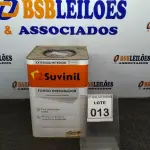 LOTE 013 - 01 LATA DE FUNDO PREPARADOR INTERIOR/EXTERIOR 18L MARCA SUVINIL. (NO ESTADO) ATENÇÃO! FAZER A VISITAÇÃO ANTES DE ARREMATAR, NÃO SABEMOS SE FUNCIONA, LEILÃO NÃO TEM GARANTIA E NEM DEVOLUÇÃO, SUJEITO A POSSÍVEIS AVARIAS VISÍVEIS/OCULTAS E/OU AUSÊNCIA DE COMPONENTES.