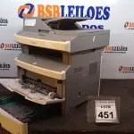 LOTE 451 - 01 IMPRESSORA MODELO X364DN MARCA LEXMARK. (NO ESTADO) ATENÇÃO! FAZER A VISITAÇÃO ANTES DE ARREMATAR, NÃO SABEMOS SE FUNCIONA, LEILÃO NÃO TEM GARANTIA E NEM DEVOLUÇÃO, SUJEITO A POSSÍVEIS AVARIAS VISÍVEIS/OCULTAS E/OU AUSÊNCIA DE COMPONENTES.