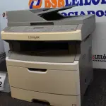 LOTE 392 - 01 IMPRESSORA MODELO X364DN MARCA LEXMARK. (NO ESTADO) ATENÇÃO! FAZER A VISITAÇÃO ANTES DE ARREMATAR, NÃO SABEMOS SE FUNCIONA, LEILÃO NÃO TEM GARANTIA E NEM DEVOLUÇÃO, SUJEITO A POSSÍVEIS AVARIAS VISÍVEIS/OCULTAS E/OU AUSÊNCIA DE COMPONENTES.