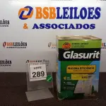 LOTE 289 - 01 LATA DE TINTA ACRÍLICA STANDARD DE 18L NA COR FOSCO BRANCO NEVE MARCA GLASURIT. (NO ESTADO) ATENÇÃO! FAZER A VISITAÇÃO ANTES DE ARREMATAR, NÃO SABEMOS SE FUNCIONA, LEILÃO NÃO TEM GARANTIA E NEM DEVOLUÇÃO, SUJEITO A POSSÍVEIS AVARIAS VISÍVEIS/OCULTAS E/OU AUSÊNCIA DE COMPONENTES.