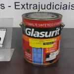 LOTE 370 - 01 LATA DE ESMALTE SINTÉTICO COM 3,6L NA COR BRILHANTE CAMURÇA MARCA GLASURIT. (NO ESTADO) ATENÇÃO! FAZER A VISITAÇÃO ANTES DE ARREMATAR, NÃO SABEMOS SE FUNCIONA, LEILÃO NÃO TEM GARANTIA E NEM DEVOLUÇÃO, SUJEITO A POSSÍVEIS AVARIAS VISÍVEIS/OCULTAS E/OU AUSÊNCIA DE COMPONENTES.