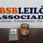 LOTE 480 - 01 LATA DE ESMALTE SINTÉTICO COM 3,6L NA COR BRILHANTE VERDE PRIMAVERA MARCA GLASURIT. (NO ESTADO) ATENÇÃO! FAZER A VISITAÇÃO ANTES DE ARREMATAR, NÃO SABEMOS SE FUNCIONA, LEILÃO NÃO TEM GARANTIA E NEM DEVOLUÇÃO, SUJEITO A POSSÍVEIS AVARIAS VISÍVEIS/OCULTAS E/OU AUSÊNCIA DE COMPONENTES.