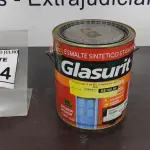 LOTE 364 - 01 LATA DE ESMALTE SINTÉTICO COM 3,6L NA COR BRILHANTE AZUL REAL MARCA GLASURIT. (NO ESTADO) ATENÇÃO! FAZER A VISITAÇÃO ANTES DE ARREMATAR, NÃO SABEMOS SE FUNCIONA, LEILÃO NÃO TEM GARANTIA E NEM DEVOLUÇÃO, SUJEITO A POSSÍVEIS AVARIAS VISÍVEIS/OCULTAS E/OU AUSÊNCIA DE COMPONENTES.