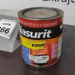 LOTE 366 - 01 LATA DE ESMALTE SINTÉTICO COM 3,6L NA COR BRILHANTE MARROM CONHAQUE MARCA GLASURIT. (NO ESTADO) ATENÇÃO! FAZER A VISITAÇÃO ANTES DE ARREMATAR, NÃO SABEMOS SE FUNCIONA, LEILÃO NÃO TEM GARANTIA E NEM DEVOLUÇÃO, SUJEITO A POSSÍVEIS AVARIAS VISÍVEIS/OCULTAS E/OU AUSÊNCIA DE COMPONENTES.