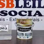 LOTE 363 - 01 LATA DE ESMALTE SINTÉTICO PREMIERLUX DE 3,6L NA COR BRANCO GELO MARCA PREMIER. (NO ESTADO) ATENÇÃO! FAZER A VISITAÇÃO ANTES DE ARREMATAR, NÃO SABEMOS SE FUNCIONA, LEILÃO NÃO TEM GARANTIA E NEM DEVOLUÇÃO, SUJEITO A POSSÍVEIS AVARIAS VISÍVEIS/OCULTAS E/OU AUSÊNCIA DE COMPONENTES.