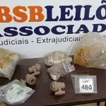 LOTE 486 - 01 LOTE COM VÁRIAS PEÇAS DE PLAFON 02 LÂMPADAS, NIPLES, TÊ E REGISTROS DE MARCAS E MEDIDAS DIVERSAS. (NO ESTADO) ATENÇÃO! FAZER A VISITAÇÃO ANTES DE ARREMATAR, NÃO SABEMOS SE FUNCIONA, LEILÃO NÃO TEM GARANTIA E NEM DEVOLUÇÃO, SUJEITO A POSSÍVEIS AVARIAS VISÍVEIS/OCULTAS E/OU AUSÊNCIA DE COMPONENTES.