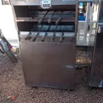 LOTE 502 - 01 CHURRASQUEIRA DUPLA EM INOX COM ESPETOS. (NO ESTADO) ATENÇÃO! FAZER A VISITAÇÃO ANTES DE ARREMATAR, NÃO SABEMOS SE FUNCIONA, LEILÃO NÃO TEM GARANTIA E NEM DEVOLUÇÃO, SUJEITO A POSSÍVEIS AVARIAS VISÍVEIS/OCULTAS E/OU AUSÊNCIA DE COMPONENTES.