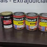 LOTE 369 - 04 LATAS DE ESMALTE SINTÉTICO DE 900ML CORES VARIADAS MARCA GLASURIT. (NO ESTADO) ATENÇÃO! FAZER A VISITAÇÃO ANTES DE ARREMATAR, NÃO SABEMOS SE FUNCIONA, LEILÃO NÃO TEM GARANTIA E NEM DEVOLUÇÃO, SUJEITO A POSSÍVEIS AVARIAS VISÍVEIS/OCULTAS E/OU AUSÊNCIA DE COMPONENTES.
