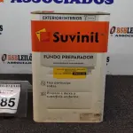 LOTE 385 - 01 LATA DE FUNDO PREPARADOR INTERIOR/EXTERIOR 18L MARCA SUVINIL. (NO ESTADO) ATENÇÃO! FAZER A VISITAÇÃO ANTES DE ARREMATAR, NÃO SABEMOS SE FUNCIONA, LEILÃO NÃO TEM GARANTIA E NEM DEVOLUÇÃO, SUJEITO A POSSÍVEIS AVARIAS VISÍVEIS/OCULTAS E/OU AUSÊNCIA DE COMPONENTES.