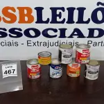 LOTE 467 - 02 LATAS DE DIALINE ACETINADO BASE DE 900ML MARCA IQUINE, 02 LATAS DE ESMALTE SINTÉTICO 900ML MARCA PREMIER, 01 LATA DE TINTA ACRÍLICA 900ML MARCA CORAL E 01 LATA ADESIVO PLÁSTICO COR CINZA 400G (USADO). (NO ESTADO) ATENÇÃO! FAZER A VISITAÇÃO ANTES DE ARREMATAR, NÃO SABEMOS SE FUNCIONA, LEILÃO NÃO TEM GARANTIA E NEM DEVOLUÇÃO, SUJEITO A POSSÍVEIS AVARIAS VISÍVEIS/OCULTAS E/OU AUSÊNCIA DE COMPONENTES.