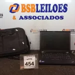 LOTE 454 - 01 NOTEBOOK LENOVO THINKPAD COM CASE. (NO ESTADO) ATENÇÃO! FAZER A VISITAÇÃO ANTES DE ARREMATAR, NÃO SABEMOS SE FUNCIONA, LEILÃO NÃO TEM GARANTIA E NEM DEVOLUÇÃO, SUJEITO A POSSÍVEIS AVARIAS VISÍVEIS/OCULTAS E/OU AUSÊNCIA DE COMPONENTES.
