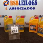 LOTE 236 - 04 GALÕES DE ADITIVO PLASTIFICANTE PARA ARGAMASSA DE ASSENTAMENTO E REBOCO DE 3,6LTS CADA MARCA SIKA. (NO ESTADO) ATENÇÃO! FAZER A VISITAÇÃO ANTES DE ARREMATAR, NÃO SABEMOS SE FUNCIONA, LEILÃO NÃO TEM GARANTIA E NEM DEVOLUÇÃO, SUJEITO A POSSÍVEIS AVARIAS VISÍVEIS/OCULTAS E/OU AUSÊNCIA DE COMPONENTES.