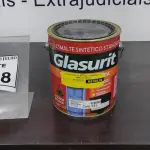 LOTE 368 - 01 LATA DE ESMALTE SINTÉTICO COM 3,6L NA COR BRILHANTE GELO MARCA GLASURIT. (NO ESTADO) ATENÇÃO! FAZER A VISITAÇÃO ANTES DE ARREMATAR, NÃO SABEMOS SE FUNCIONA, LEILÃO NÃO TEM GARANTIA E NEM DEVOLUÇÃO, SUJEITO A POSSÍVEIS AVARIAS VISÍVEIS/OCULTAS E/OU AUSÊNCIA DE COMPONENTES.
