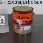 LOTE 365 - 01 LATA DE TINTA ESMALTE SINTÉTICO PARA MADEIRA E METAL 3,6L NA COR BRILHANTE VERMELHO MARCA SUVINIL (NOVO).  (NO ESTADO) ATENÇÃO! FAZER A VISITAÇÃO ANTES DE ARREMATAR, NÃO SABEMOS SE FUNCIONA. LEILÃO NÃO TEM GARANTIA E NEM DEVOLUÇÃO, SUJEITO A POSSÍVEIS AVARIAS VISÍVEIS/OCULTAS E/OU AUSÊNCIA DE COMPONENTES.