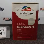 LOTE 391 - 01 LATA DE TINTA PISO 18L COR BRANCA MARCA MISTERCRYL. (NO ESTADO) ATENÇÃO! FAZER A VISITAÇÃO ANTES DE ARREMATAR, NÃO SABEMOS SE FUNCIONA. LEILÃO NÃO TEM GARANTIA E NEM DEVOLUÇÃO, SUJEITO A POSSÍVEIS AVARIAS VISÍVEIS/OCULTAS E/OU AUSÊNCIA DE COMPONENTES.