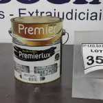 LOTE 357 - 01 LATA DE ESMALTE SINTÉTICO PREMIERLUX DE 3,6L NA COR BRANCO GELO MARCA PREMIER. (NO ESTADO) ATENÇÃO! FAZER A VISITAÇÃO ANTES DE ARREMATAR, NÃO SABEMOS SE FUNCIONA, LEILÃO NÃO TEM GARANTIA E NEM DEVOLUÇÃO, SUJEITO A POSSÍVEIS AVARIAS VISÍVEIS/OCULTAS E/OU AUSÊNCIA DE COMPONENTES.