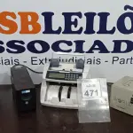 LOTE 471 - 01 MÁQUINA DE CONTAR CÉDULAS, 01 TRANSFORMADOR E 02 NOBREAKS. (NO ESTADO) ATENÇÃO! FAZER A VISITAÇÃO ANTES DE ARREMATAR, NÃO SABEMOS SE FUNCIONA, LEILÃO NÃO TEM GARANTIA E NEM DEVOLUÇÃO, SUJEITO A POSSÍVEIS AVARIAS VISÍVEIS/OCULTAS E/OU AUSÊNCIA DE COMPONENTES.
