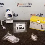 LOTE 210 - CÂMERA DUPLA IP WIFI INTELIGENTE EXTERNA APPS YOOSEE  ALTO FALANTE MICROFONE GIRA 360GRAUS COM LEDES BRANCO FOTOSSENSÍVEL 1080P  (NO ESTADO) ATENÇÃO! FAZER A VISITAÇÃO ANTES DE ARREMATAR, NÃO SABEMOS SE FUNCIONA, LEILÃO NÃO TEM GARANTIA E NEM DEVOLUÇÃO, SUJEITO A POSSÍVEIS AVARIAS VISÍVEIS/OCULTAS E/OU AUSÊNCIA DE COMPONENTES.
