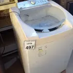 LOTE 497 - 01 MÁQUINA DE LAVAR 11KG 220V BRASTEMP. (NO ESTADO) ATENÇÃO! FAZER A VISITAÇÃO ANTES DE ARREMATAR, NÃO SABEMOS SE FUNCIONA, LEILÃO NÃO TEM GARANTIA E NEM DEVOLUÇÃO, SUJEITO A POSSÍVEIS AVARIAS VISÍVEIS/OCULTAS E/OU AUSÊNCIA DE COMPONENTES.