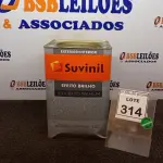 LOTE 314 - 01 LATA DE TEXTURATTO PREMIUM 28KG COR EFEITO BRILHO DOCE DE LEITE MARCA SUVINIL. (NO ESTADO) ATENÇÃO! FAZER A VISITAÇÃO ANTES DE ARREMATAR, NÃO SABEMOS SE FUNCIONA, LEILÃO NÃO TEM GARANTIA E NEM DEVOLUÇÃO, SUJEITO A POSSÍVEIS AVARIAS VISÍVEIS/OCULTAS E/OU AUSÊNCIA DE COMPONENTES.