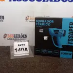 LOTE 140 - SOPRADOR TÉRMICO 220V DUAS VELOCIDADES 1BICO 2000W (NO ESTADO) ATENÇÃO! FAZER A VISITAÇÃO ANTES DE ARREMATAR, NÃO SABEMOS SE FUNCIONA, LEILÃO NÃO TEM GARANTIA E NEM DEVOLUÇÃO, SUJEITO A POSSÍVEIS AVARIAS VISÍVEIS/OCULTAS E/OU AUSÊNCIA DE COMPONENTES.
