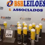 LOTE 228 - 14 BISNAGAS DE SILICONE ACÉTICO 270ML MARCA PROSIL. (NO ESTADO) ATENÇÃO! FAZER A VISITAÇÃO ANTES DE ARREMATAR, NÃO SABEMOS SE FUNCIONA, LEILÃO NÃO TEM GARANTIA E NEM DEVOLUÇÃO, SUJEITO A POSSÍVEIS AVARIAS VISÍVEIS/OCULTAS E/OU AUSÊNCIA DE COMPONENTES.