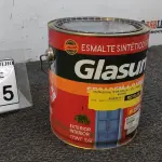 LOTE 415 - 01 LATA DE ESMALTE SINTÉTICO COM 3,6L NA COR BRILHANTE AZUL FRANÇA MARCA GLASURIT. (NO ESTADO) ATENÇÃO! FAZER A VISITAÇÃO ANTES DE ARREMATAR, NÃO SABEMOS SE FUNCIONA, LEILÃO NÃO TEM GARANTIA E NEM DEVOLUÇÃO, SUJEITO A POSSÍVEIS AVARIAS VISÍVEIS/OCULTAS E/OU AUSÊNCIA DE COMPONENTES.