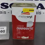 LOTE 360 - 01 LATA DE TINTA PISO 18L COR BRANCA MARCA MISTERCRYL. (NO ESTADO) ATENÇÃO! FAZER A VISITAÇÃO ANTES DE ARREMATAR, NÃO SABEMOS SE FUNCIONA. LEILÃO NÃO TEM GARANTIA E NEM DEVOLUÇÃO, SUJEITO A POSSÍVEIS AVARIAS VISÍVEIS/OCULTAS E/OU AUSÊNCIA DE COMPONENTES.