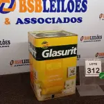 LOTE 312 - 01 LATA DE TINTA ACRÍLICA 18L NA COR FOSCO AREIA MARCA GLASURIT. (NO ESTADO) ATENÇÃO! FAZER A VISITAÇÃO ANTES DE ARREMATAR, NÃO SABEMOS SE FUNCIONA, LEILÃO NÃO TEM GARANTIA E NEM DEVOLUÇÃO, SUJEITO A POSSÍVEIS AVARIAS VISÍVEIS/OCULTAS E/OU AUSÊNCIA DE COMPONENTES.