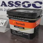 LOTE 374 - 01 BALDE DE IMPERMEABILIZANTE PARA LAJES MANTA LIQUIDA 14KG MARCA SUVINIL. (NO ESTADO) ATENÇÃO! FAZER A VISITAÇÃO ANTES DE ARREMATAR, NÃO SABEMOS SE FUNCIONA. LEILÃO NÃO TEM GARANTIA E NEM DEVOLUÇÃO, SUJEITO A POSSÍVEIS AVARIAS VISÍVEIS/OCULTAS E/OU AUSÊNCIA DE COMPONENTES.