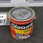 LOTE 407 - 01 LATA DE ESMALTE SINTÉTICO COM 3,6L NA COR BRILHANTE AZUL REAL MARCA GLASURIT. (NO ESTADO) ATENÇÃO! FAZER A VISITAÇÃO ANTES DE ARREMATAR, NÃO SABEMOS SE FUNCIONA, LEILÃO NÃO TEM GARANTIA E NEM DEVOLUÇÃO, SUJEITO A POSSÍVEIS AVARIAS VISÍVEIS/OCULTAS E/OU AUSÊNCIA DE COMPONENTES.