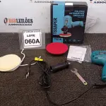LOTE 060 - POLITRIZ AUTOMOTIVA ANGULAR  700W 6VELOCIDADES 600-4000RPM 220V COM PUNHO, CHAVE, DISCO E BOINA DE LÃ (NO ESTADO) ATENÇÃO! FAZER A VISITAÇÃO ANTES DE ARREMATAR, NÃO SABEMOS SE FUNCIONA, LEILÃO NÃO TEM GARANTIA E NEM DEVOLUÇÃO, SUJEITO A POSSÍVEIS AVARIAS VISÍVEIS/OCULTAS E/OU AUSÊNCIA DE COMPONENTES.