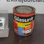 LOTE 366 - 01 LATA DE ESMALTE SINTÉTICO COM 3,6L NA COR BRILHANTE MARROM CONHAQUE MARCA GLASURIT. (NO ESTADO) ATENÇÃO! FAZER A VISITAÇÃO ANTES DE ARREMATAR, NÃO SABEMOS SE FUNCIONA, LEILÃO NÃO TEM GARANTIA E NEM DEVOLUÇÃO, SUJEITO A POSSÍVEIS AVARIAS VISÍVEIS/OCULTAS E/OU AUSÊNCIA DE COMPONENTES.