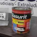 LOTE 375 - 01 LATA DE ESMALTE SINTÉTICO COM 3,6L NA COR BRILHANTE VERDE PRIMAVERA GLASURIT. (NO ESTADO) ATENÇÃO! FAZER A VISITAÇÃO ANTES DE ARREMATAR, NÃO SABEMOS SE FUNCIONA, LEILÃO NÃO TEM GARANTIA E NEM DEVOLUÇÃO, SUJEITO A POSSÍVEIS AVARIAS VISÍVEIS/OCULTAS E/OU AUSÊNCIA DE COMPONENTES.