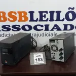 LOTE 183 - 02 NOBREAKS. (NO ESTADO) ATENÇÃO! FAZER A VISITAÇÃO ANTES DE ARREMATAR, NÃO SABEMOS SE FUNCIONA. LEILÃO NÃO TEM GARANTIA E NEM DEVOLUÇÃO, SUJEITO A POSSÍVEIS AVARIAS VISÍVEIS/OCULTAS E/OU AUSÊNCIA DE COMPONENTES.