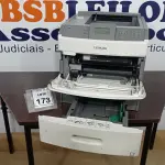 LOTE 173 - 01 IMPRESSORA MULTIFUNCIONAL MODELO T654DN MARCA LEXMARK. (NO ESTADO) ATENÇÃO! FAZER A VISITAÇÃO ANTES DE ARREMATAR, NÃO SABEMOS SE FUNCIONA. LEILÃO NÃO TEM GARANTIA E NEM DEVOLUÇÃO, SUJEITO A POSSÍVEIS AVARIAS VISÍVEIS/OCULTAS E/OU AUSÊNCIA DE COMPONENTES.