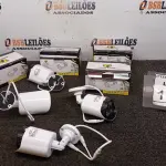 LOTE 134 - 04 CÂMERAS DE MONITORAMENTO AHD 1080P MARCA JORTAN. (NO ESTADO) ATENÇÃO! FAZER A VISITAÇÃO ANTES DE ARREMATAR, NÃO SABEMOS SE FUNCIONA, LEILÃO NÃO TEM GARANTIA E NEM DEVOLUÇÃO, SUJEITO A POSSÍVEIS AVARIAS VISÍVEIS/OCULTAS E/OU AUSÊNCIA DE COMPONENTES.