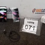 LOTE 071 - 01 CELULAR LG X STYLE NA CAIXA COM CABO. (NO ESTADO) ATENÇÃO! FAZER A VISITAÇÃO ANTES DE ARREMATAR, NÃO SABEMOS SE FUNCIONA. LEILÃO NÃO TEM GARANTIA E NEM DEVOLUÇÃO, SUJEITO A POSSÍVEIS AVARIAS VISÍVEIS/OCULTAS E/OU AUSÊNCIA DE COMPONENTES.
